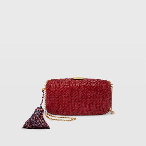 Club Monaco Color Red Kayu Charlotte Clutch