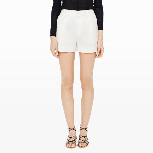 Club Monaco Color White Pergie High Waisted Shorts