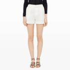 Club Monaco Color White Pergie High Waisted Shorts