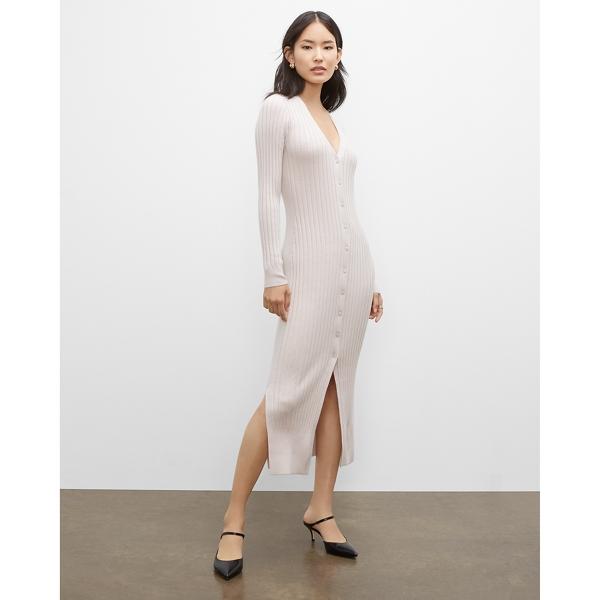 Club Monaco Ribbed Cardigan Dress