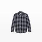 Club Monaco Color Aviator Navy Slim-fit Pc Double-face Shirt