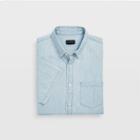 Club Monaco Indigo Slim Short-sleeve Denim Shirt