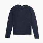 Club Monaco Color Blue Fine Knit Merino Crew In Size Xs