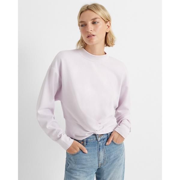 Club Monaco Lavender Knottie Sweatshirt