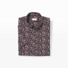 Club Monaco Color Black Slim Short-sleeve Bud Shirt