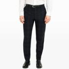 Club Monaco Color Charcoal Blue Mix Plaid Tapered Dress Pant