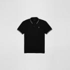 Club Monaco Color Black Tipped Logo Polo