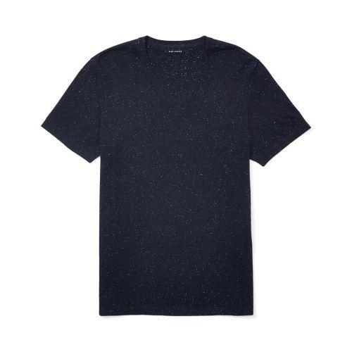 Club Monaco Color Blue Donegal V-neck Tee In Size Xl