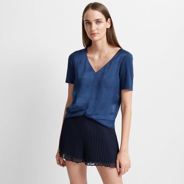 Club Monaco Aquamarine Sheylena Top