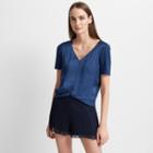 Club Monaco Aquamarine Sheylena Top