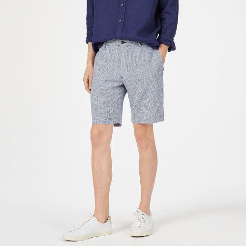 Club Monaco Color Blue Maddox Linen 9 Short