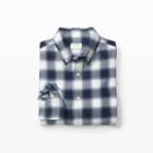 Club Monaco Color Maritime Navy Multi Slim Winter Ombre Shirt
