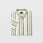 Club Monaco Slim Short-sleeve Stripe Shirt
