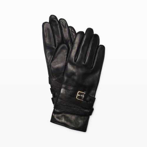 Club Monaco Color Black Marles Multi-strap Glove In Size S