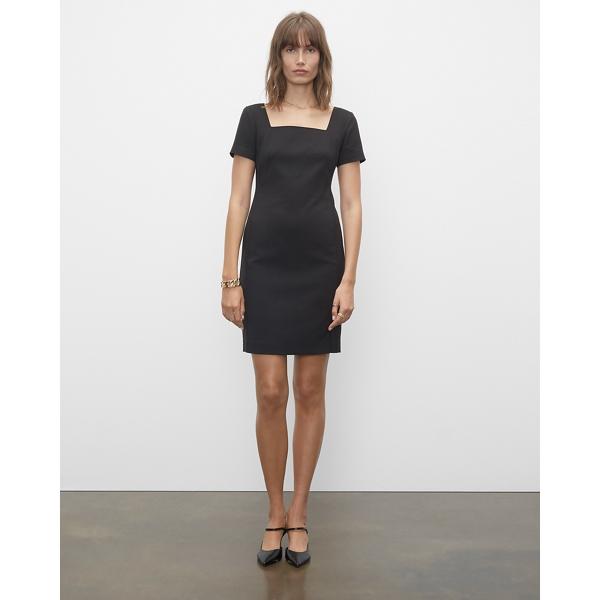 Club Monaco Fitted Square Neck Dress