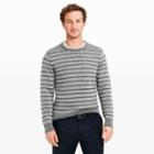 Club Monaco Color Grey Cashmere Marled Stripe Sweater