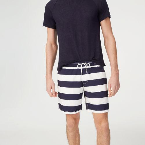 Club Monaco Bo Stripe Swim Trunk