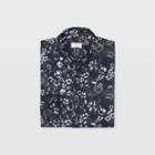 Club Monaco Color Blue Slim Deco Floral Shirt