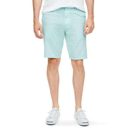 Club Monaco Color Ice Mint / Blanc De Blanc 10 &frac12; Chambray Dot Short