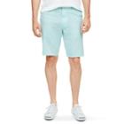 Club Monaco Color Ice Mint / Blanc De Blanc 10 &frac12; Chambray Dot Short