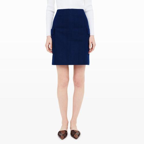 Club Monaco Collection Color Sapphire Palmisa Cargo Skirt