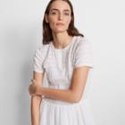 Club Monaco White Tiyah Smocked Dress