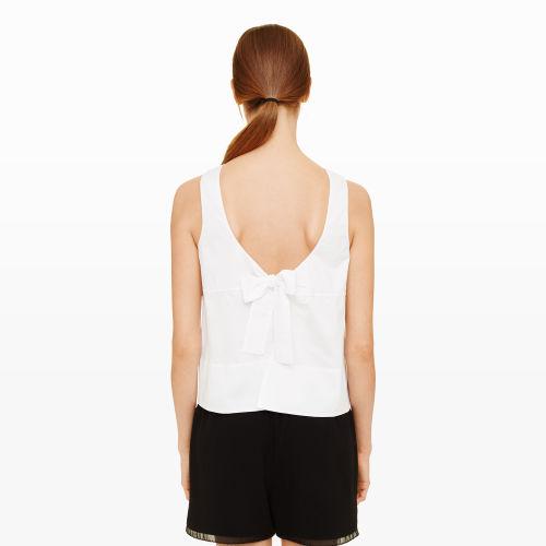 Club Monaco Color White Juby Tie-back Tank