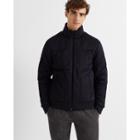 Club Monaco Navy Quilted Puffer Bomber