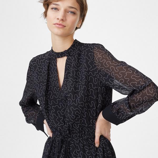 Club Monaco Black & White Quanni Dress