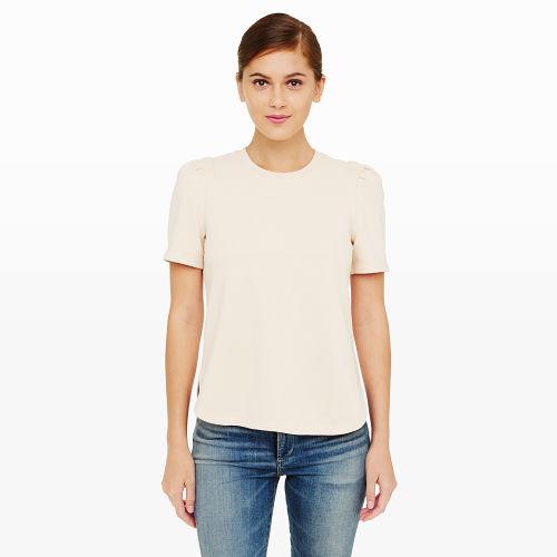 Club Monaco Color Peach Blush Dieorna Sweatshirt Tee