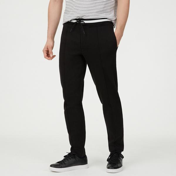 Club Monaco Black Striped Varsity Sweatpant