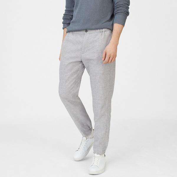 Club Monaco Grey Lex Linen Trouser