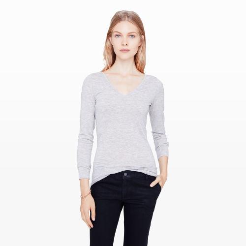 Club Monaco Color Grey Linnea Top In Size L