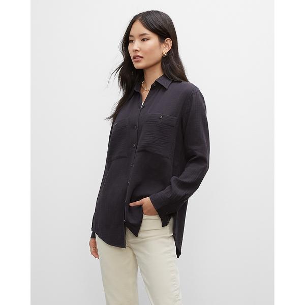 Club Monaco Signature Double Gauze Cotton Shirt