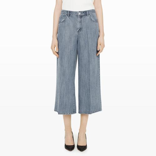 Club Monaco Color Blue Carol Denim Culotte In Size 6