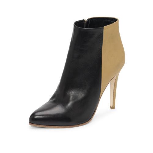Club Monaco Color Black Autumn Two-tone Bootie In Size 39.5