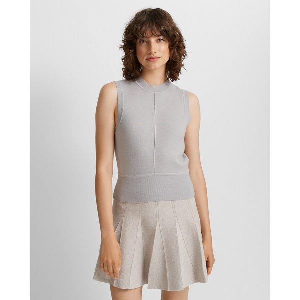 Club Monaco Chic Cream Pleated Mini Skirt