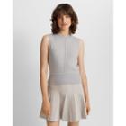 Club Monaco Chic Cream Pleated Mini Skirt