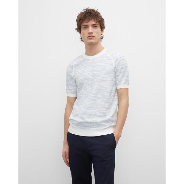 Club Monaco Marled Crew Short Sleeve Sweater