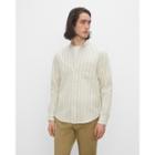 Club Monaco Long Sleeve Waffle Striped Shirt