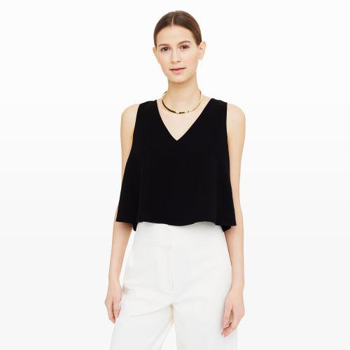 Club Monaco Color Black Leary Trapeze Tank