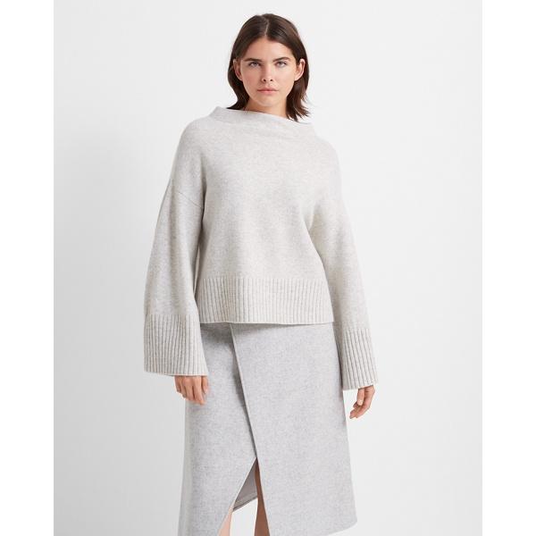 Club Monaco Grey Bell Sleeve Sweater