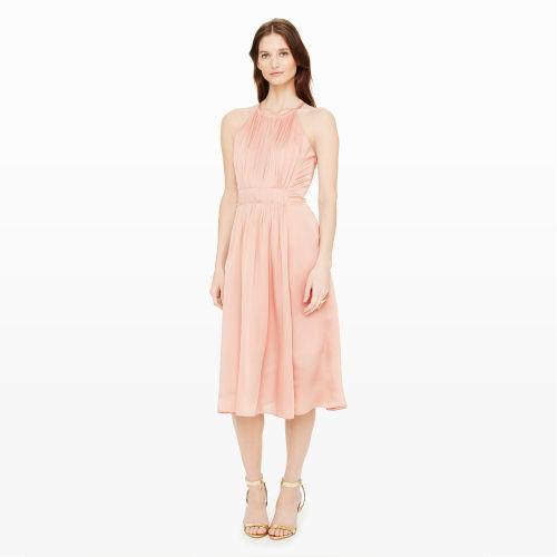 Club Monaco Color Red Dauphine Silk Dress