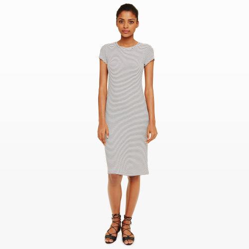 Club Monaco Color Black Jaquetta Stripe Knit Dress