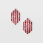 Club Monaco Berry Multi Crystal Stripe Earring