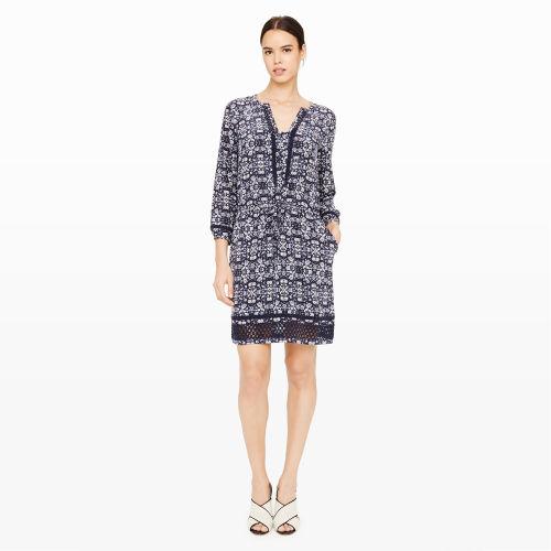 Club Monaco Color Blue Emili Silk Dress