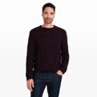 Club Monaco Color Carmine Alpaca Wool Cable Sweater