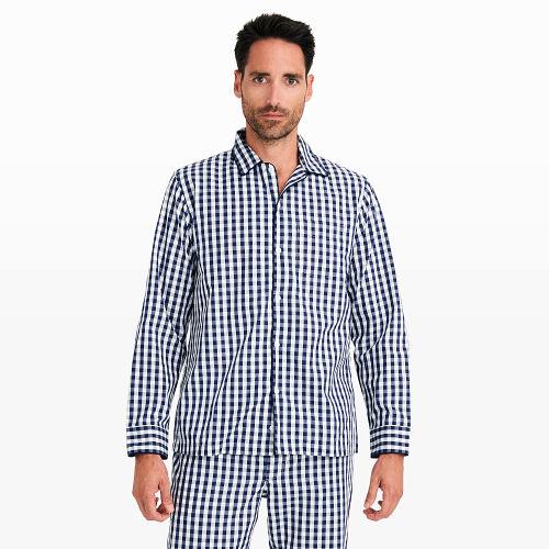 Club Monaco Color Blue Sleepy Jones Gingham Top