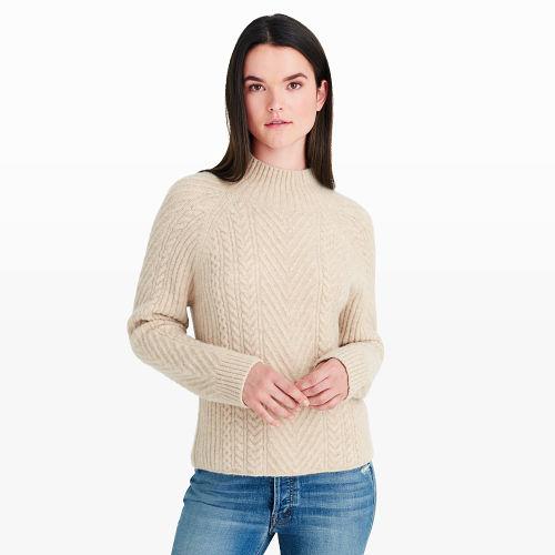 Club Monaco Color Pale Oat Heather Cristelle Sweater
