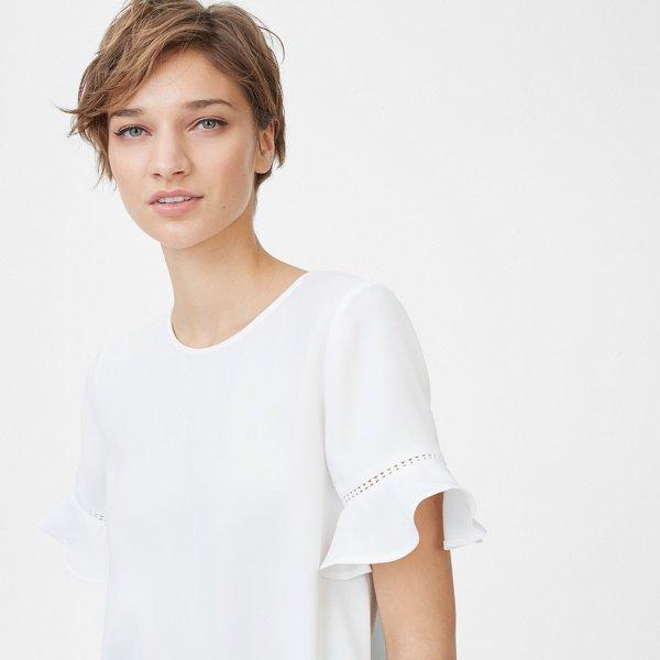 Club Monaco White Florenziea Top